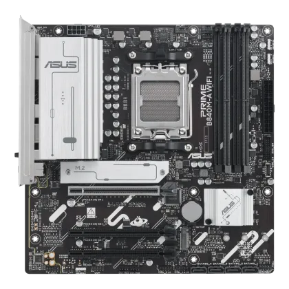 ASUS Motherboard/mATX/AM5/DDR5/4xDIMM/Max.256GB/1xPCIe4x16/2xPCIe3x16/ 3xM.2/4xSATA 6Gb/s/2xDP/1xHDMI/RAID/WIFI 6E