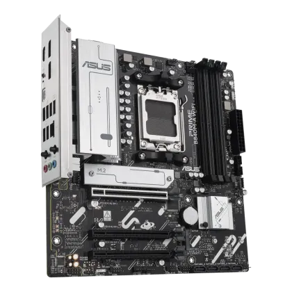 ASUS Motherboard/mATX/AM5/DDR5/4xDIMM/Max.256GB/1xPCIe4x16/2xPCIe3x16/ 3xM.2/4xSATA 6Gb/s/2xDP/1xHDMI/RAID/WIFI 6E