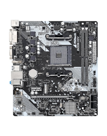 ASRock B450M-HDV R4.0 AMD AM4 M-ATX Motherboard