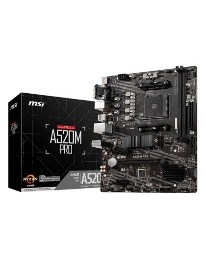 MSI A520M-PRO AMD AM4 MATX Gaming Motherboard