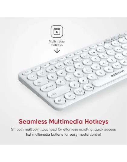 Dual Mode Mini Wireless Keyboard – KT200 – White