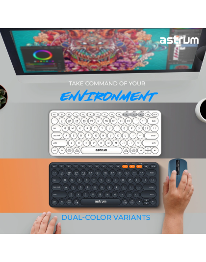 Dual Mode Mini Wireless Keyboard – KT200 – White