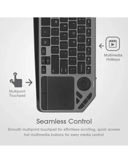 Multi Mode Wireless Keyboard + Touchpad – KT210