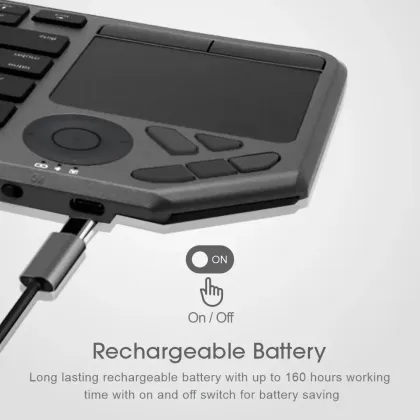 Multi Mode Wireless Keyboard + Touchpad - KT210