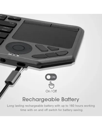 Multi Mode Wireless Keyboard + Touchpad – KT210