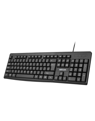 USB Keyboard 1.3m Slim 104 Keys Black – KB080