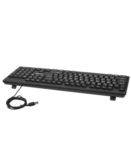 USB Keyboard 1.3m Slim 104 Keys Black – KB080