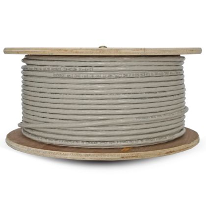 100m Drum Cat6a Solid Grey UTP Cable