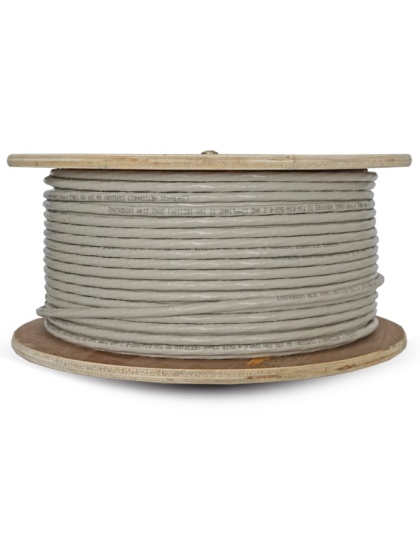 100m Drum Cat6a Solid Grey UTP Cable