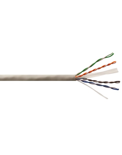305m Box Cat5e Solid Grey UTP Cable