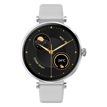 MT510_Smart_Watch_1.32_AMOLED_IPX68_with_BT_Calls_Sports_HR_BP_BO_-_Silver