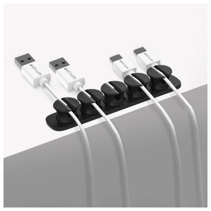 CO110_Cable_Organizer_Clips_-_5_Bays_4_Storage_Compartments_-_Black