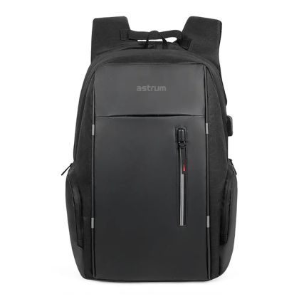 LB210_15_PU_Nylon_Laptop_Backpack_with_USB_-_Black