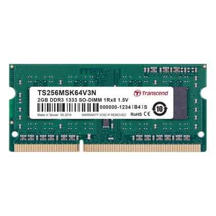 TRANSCEND_2GB_DDR3-1333_NOTEBOOK_SO-DIMM_CL9_1Rx8_256Mx8