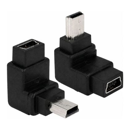 DELOCK_90DEG_USB-B_MINI_M-F_DOWN_ADAPTER_65096