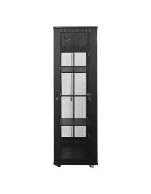 Linkbasic_42U_1M_Deep_Cabinet_4_Fans_3_Shelves_Perforated_Steel_Doors