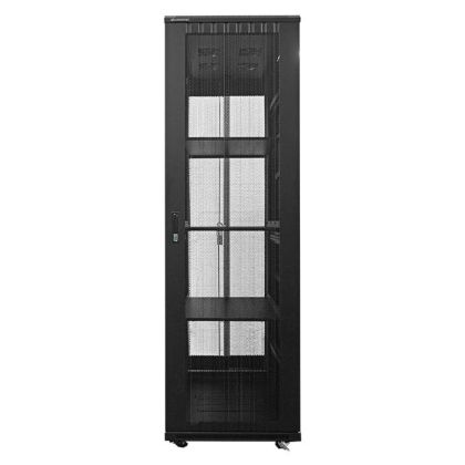 Linkbasic_42U_1M_Deep_Cabinet_4_Fans_3_Shelves_Perforated_Steel_Doors