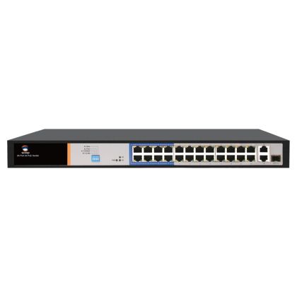 Scoop_24_Port_Fast_Ethernet_PoE_250W_2_Gigabit_1SFP_Switch