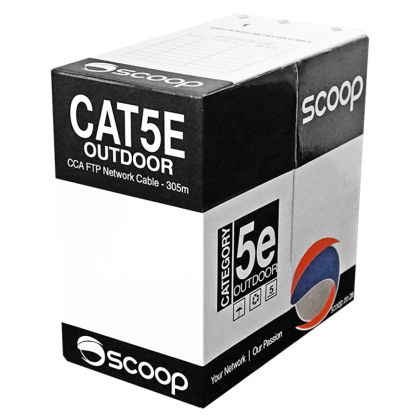 Scoop_305m_Box_Cat5e_Outdoor_FTP_CCA_Cable