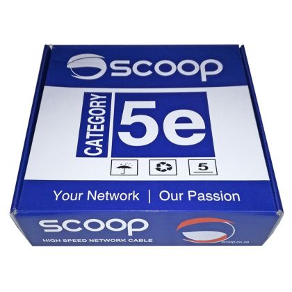 Scoop_100m_Box_Cat5e_CCA_Grey_UTP_Cable