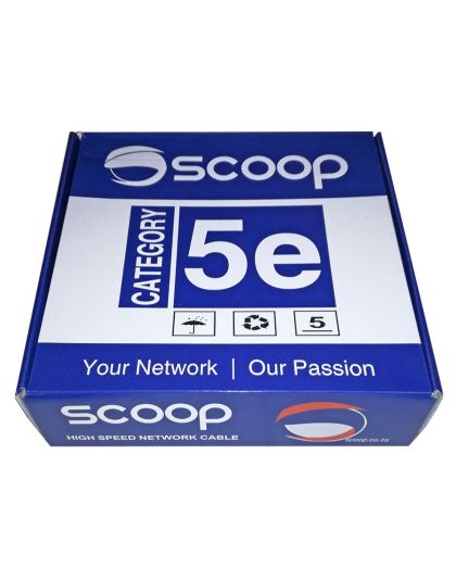 Scoop_100m_Box_Cat5e_CCA_Grey_UTP_Cable
