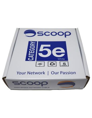 Scoop_100m_Box_Cat5e_CCA_White_UTP_Cable