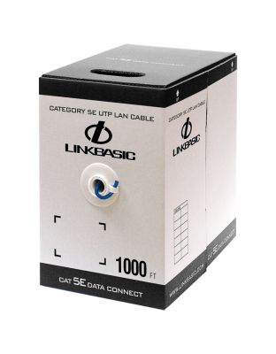Linkbasic_305m_Box_Cat5e_Solid_Blue_UTP_Cable