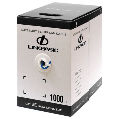 Linkbasic_305m_Box_Cat5e_Solid_Blue_UTP_Cable
