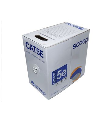 Scoop_305m_Box_Cat5e_CCA_White_UTP_Cable