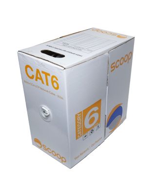 Scoop_305m_Box_Cat6_CCA_White_UTP_Cable