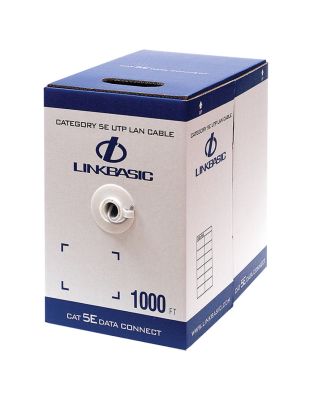 Linkbasic_305m_Box_Cat5e_Stranded_Grey_UTP_Cable