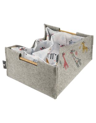 Totes_Babe_Giraffe_Nursery_Caddy_Grey