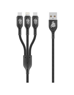 Pro_Bass_Braided_3-in-1_Charge_Cable_1m_-_Black