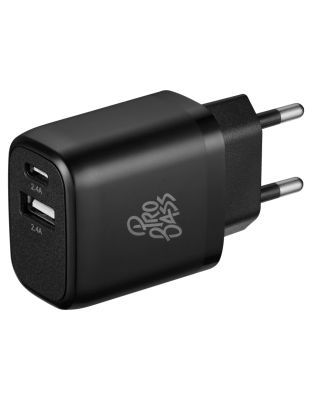 Pro_Bass_PowerCharge_Series_12w_Dual_USB_and_Type-C_Wall_Charger_-_Black