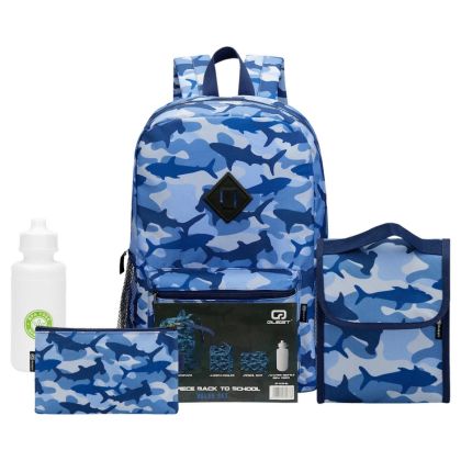Quest_4-Piece_Backpack_Set_Shark_Camo_Blue