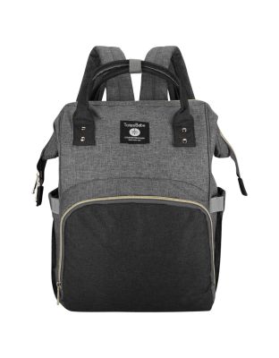 Totes_Babe_Alma_Diaper_Backpack_Colourblock_-_Grey_Charcoal