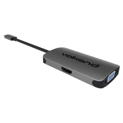 VolkanoX_Core_Video_Series_USB_Type-C_to_HDMI_VGA_Converter_-_10cm_-_Charcoal