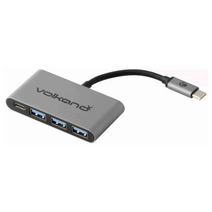 VolkanoX_Core_Hub_series_USB_Type_C_to_3x_USB_3.0_plus_Power_-_10cm_-_Charcoal