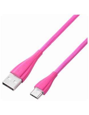 Volkano_Fashion_Series_Micro_USB_Cable_1.8m_-_Lumo_-_Pink