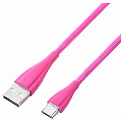 Volkano_Fashion_Series_Micro_USB_Cable_1.8m_-_Lumo_-_Pink