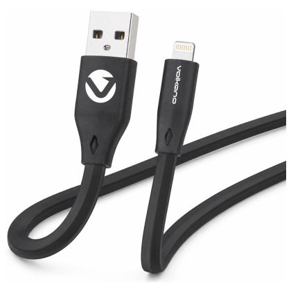 Volkano_Slim_Series_Flat_PVC_Lightning_Cable_1.2m_-_Black