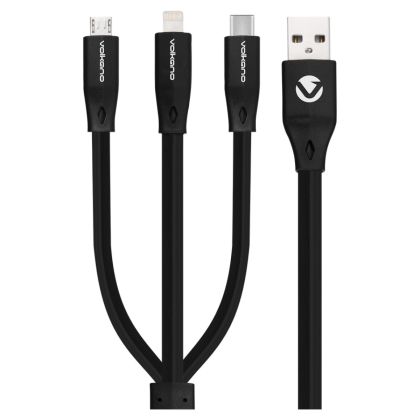Volkano_Slim_Series_Flat_PVC_3-in-1_Type-C_Lightning_Micro_Cable_30W_1m-_Black