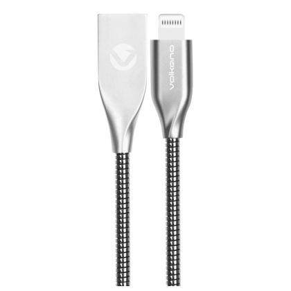 Volkano_Iron_Series_Round_Metallic_Spring_MFI_Lightning_Cable_6ft_-_Silver