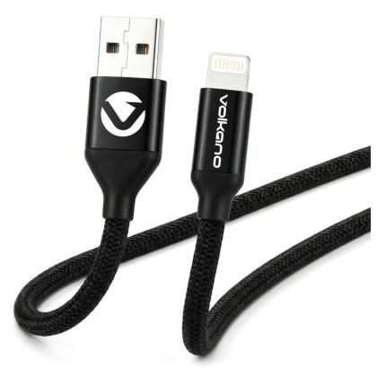 Volkano_Weave_Series_Fabric_Braided_MFI_Lightning_Cable_12w_3m_-_Black