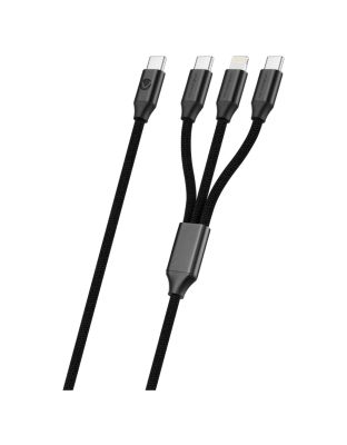 Volkano_Weave_Series_65w_3-in-1_Charge_Cable_-_Black