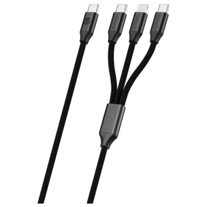 Volkano_Weave_Series_65w_3-in-1_Charge_Cable_-_Black