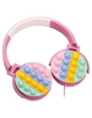 Volkano_Kids_Rainbow_Popper_Wired_Headphones_with_3.5mm_Aux_-_Pink