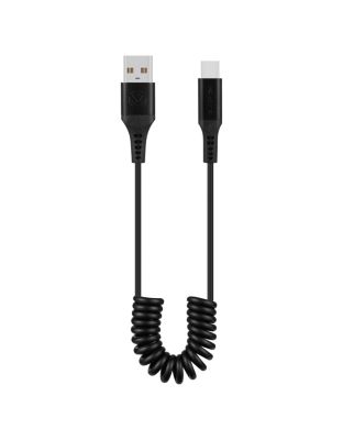 Volkano_Helix_Series_Coiled_1m_Charging_Cable_USB-A_To_USB-C_60W_-_Black