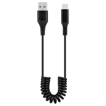 Volkano_Helix_Series_Coiled_1m_Charging_Cable_USB-A_To_USB-C_60W_-_Black