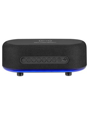 Volkano_Radiant_Series_Alarm_Clock_with_Wireless_Charging_and_Speaker_-_Black